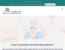 Tablet Screenshot of midiowafertility.com